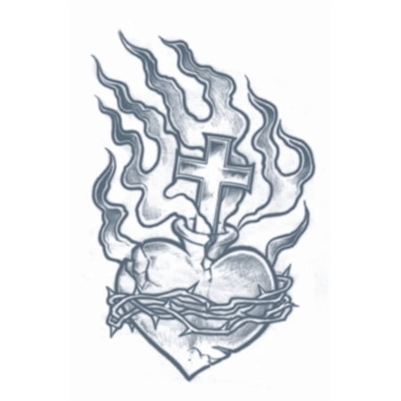 Prison Temp Tattoo Heart