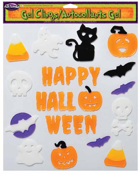 Halloween Gel Clings Assortment