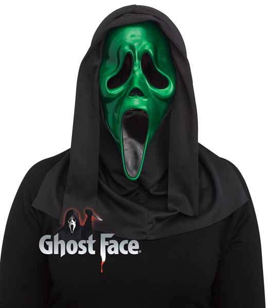 Metallic Ghost Face Mask