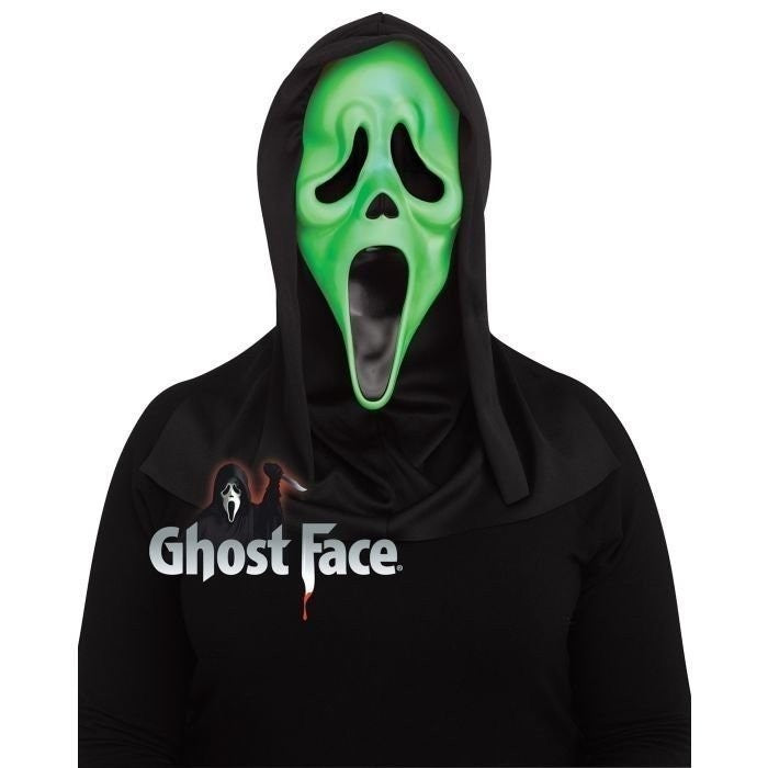 Fluorescent Ghost Face Mask