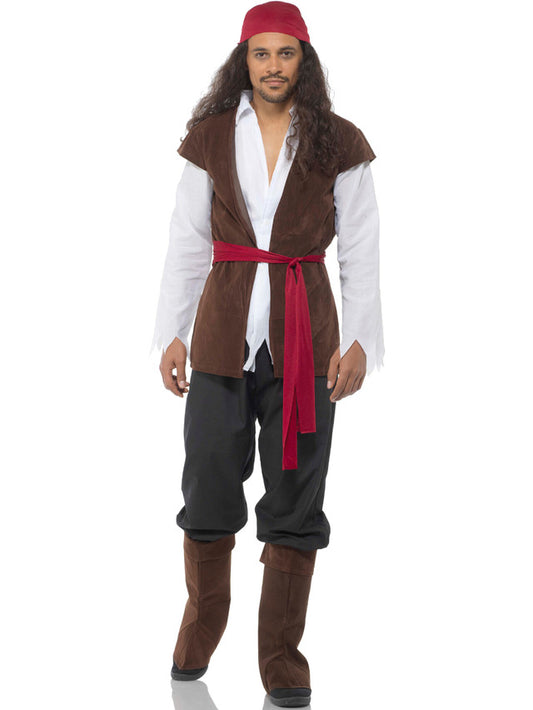 SEVEN SEAS PIRATE DECKHAND MEN'S COSTUME