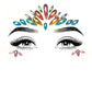 Harlequin Adhesive Face Jewels Sticker MULTICOLOUR