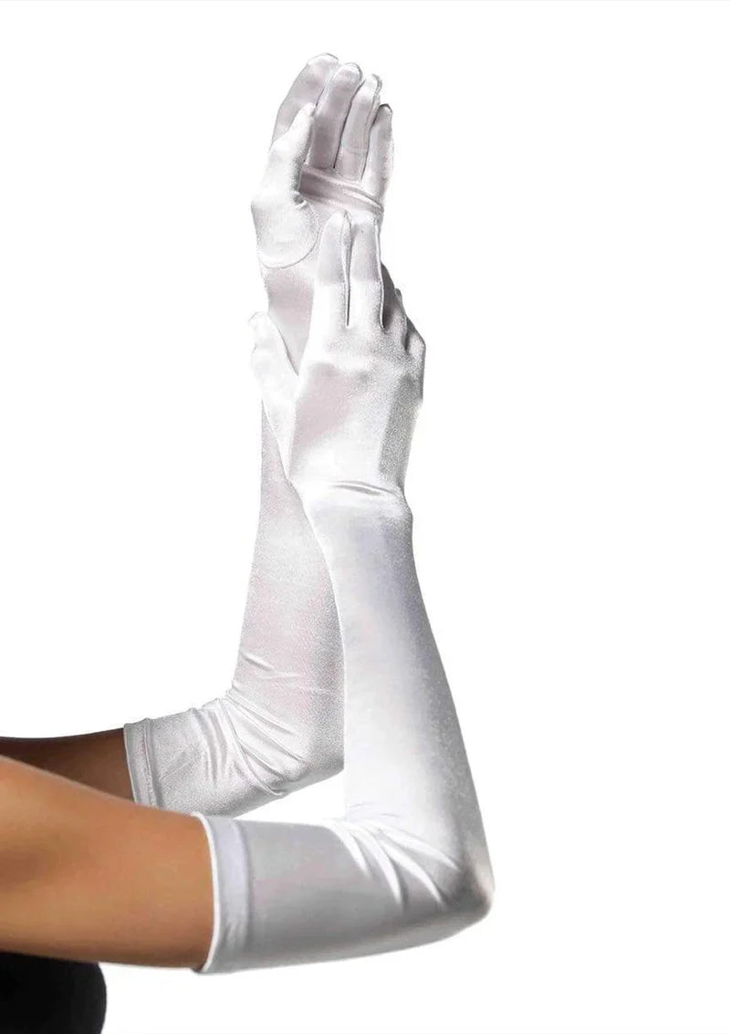 Extra Long Satin Opera Gloves