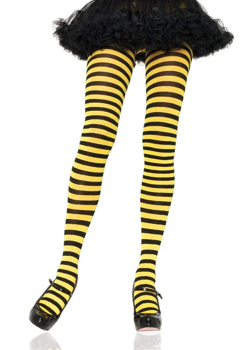 Striped Nylon Tights
