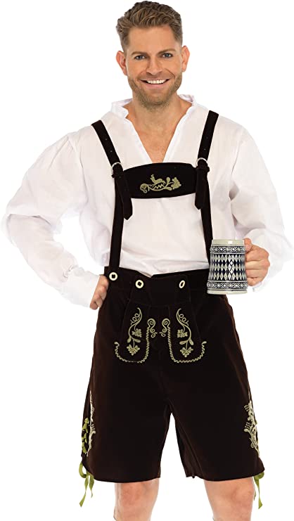 Oktoberfest Lederhosen Men's Costume - SoulofHalloween