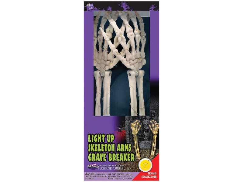 Glowing Skeleton Arms Decor