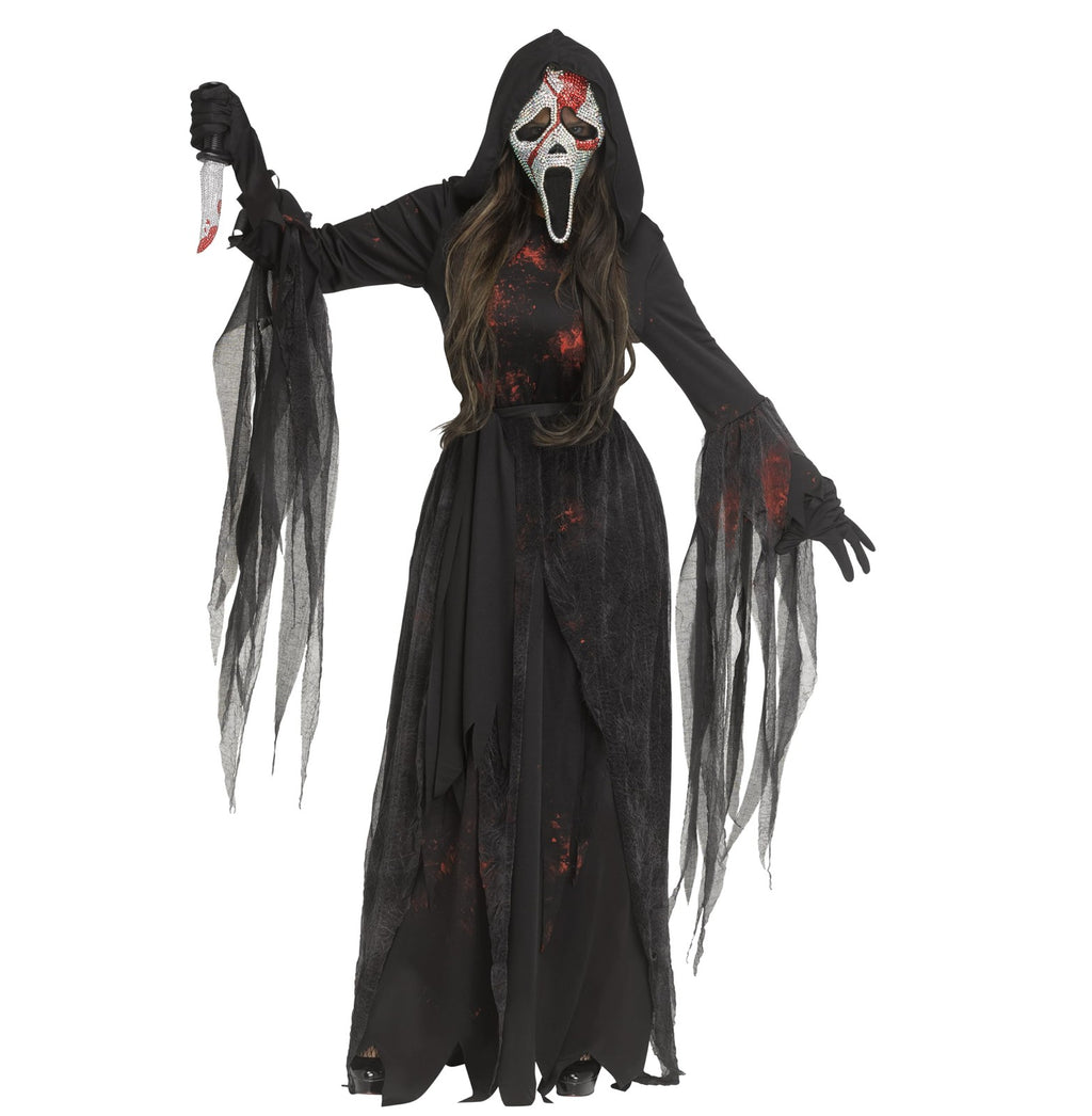 Bloody Bling Ghost Face Costume