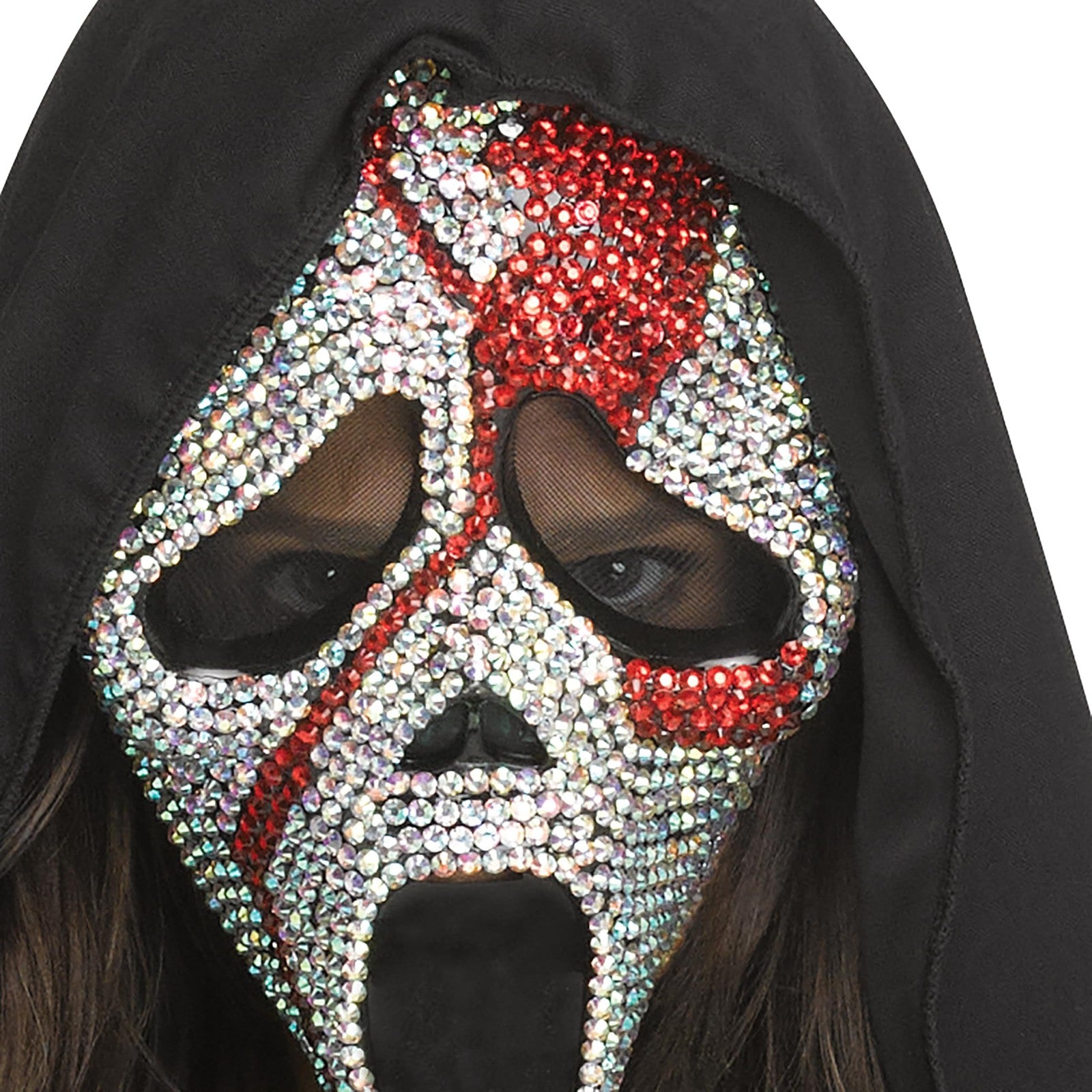 Bloody Bling Ghost Face Costume