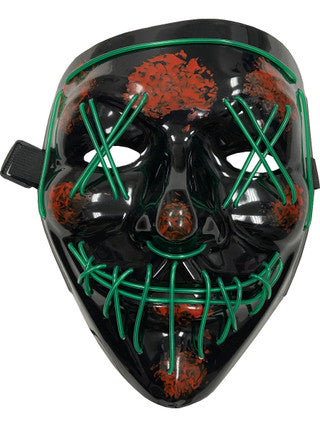 Light-Up Cross Hatch Eyes Mask