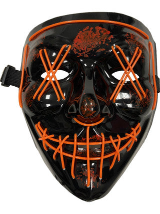 Light-Up Cross Hatch Eyes Mask