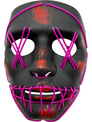Light-Up Cross Hatch Eyes Mask