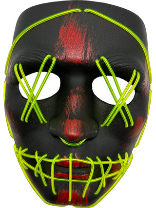 Light-Up Cross Hatch Eyes Mask