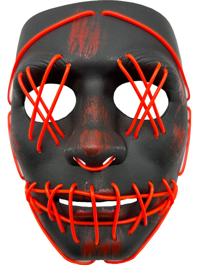 Light-Up Cross Hatch Eyes Mask
