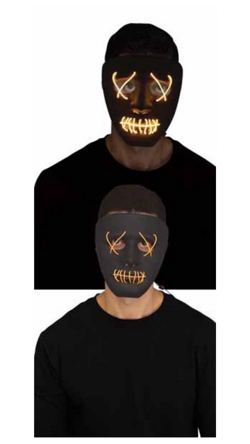 Illumo Black Mask with Yellow String