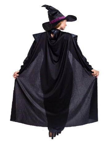 Gothic Wicked Purple Witch Halloween Costume Set for Women Cosplay - Adult - SoulofHalloween