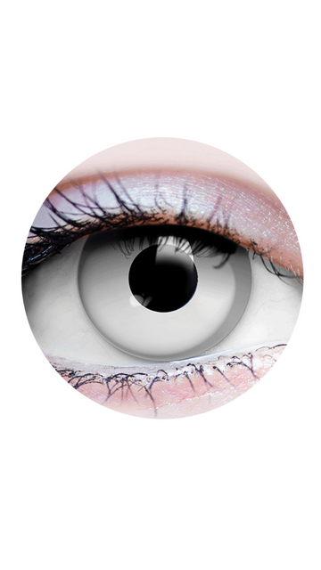 Primal® Zombie I - White Colored Contact Lenses