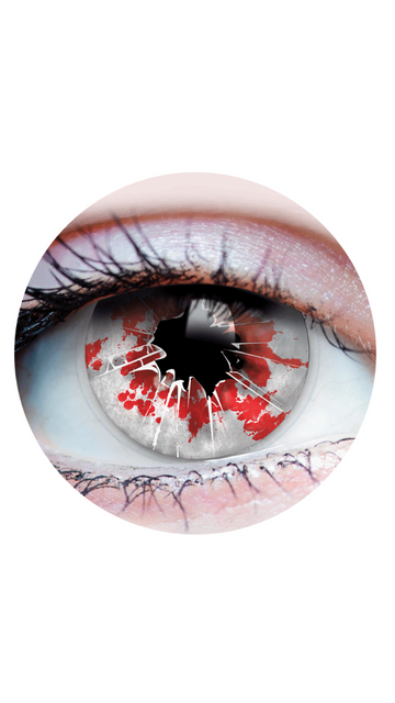 PRIMAL® SHATTER - RED & BLACK COLORED CONTACT LENSES