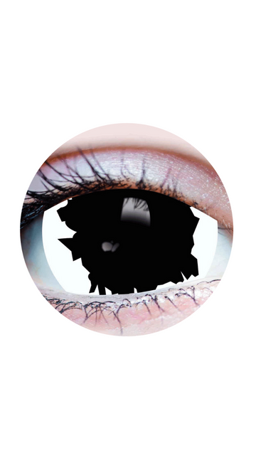 Primal® White Witch - Black & White Colored Contact Lenses