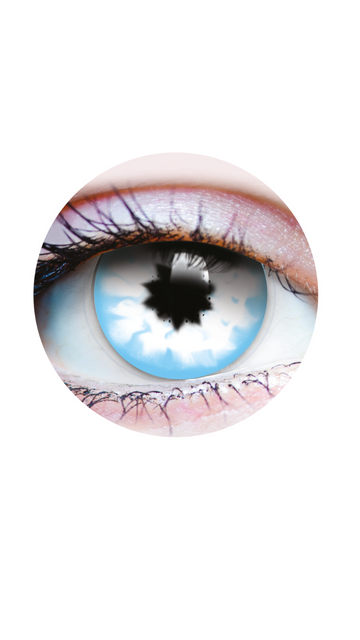 Primal® Night King- White & Blue Colored Contact Lenses