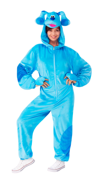 Blues Clues and You Blue Adult Jumpsuit Costume - SoulofHalloween