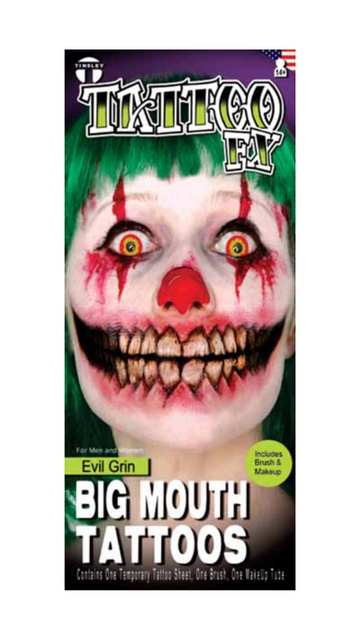 Evil Grin Kit Big Mouth Tattoos