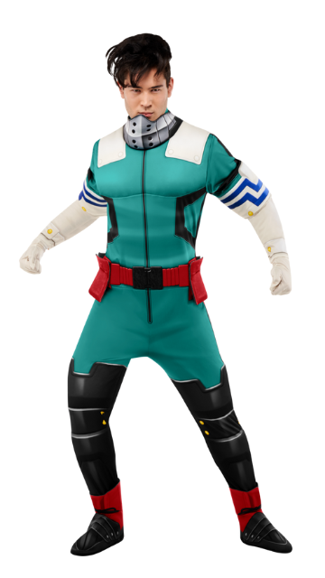 My Hero Academia - Izuku Midoriya Mens Deluxe Costume - SoulofHalloween