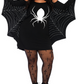 Plus Jersey Spider Web Dress With Wings - SoulofHalloween