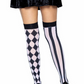 Harlequin Thigh High Stockings - SoulofHalloween