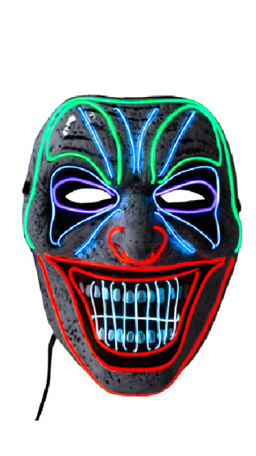 LED Mask Scary Clown Mask Cosplay - Adult - SoulofHalloween