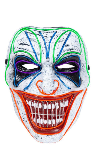 LED Mask Scary Clown Mask Cosplay - Adult - SoulofHalloween