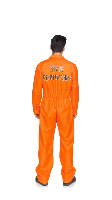 Men's Orange State Prison Jumpsuit Costume - SoulofHalloween