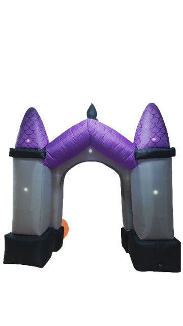 Jumbo Haunted House Archway Inflatable (9 ft) - SoulofHalloween