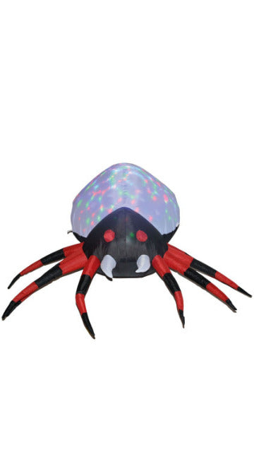 Tall Projection Kaleidoscope White Spider Inflatable (4 ft) - SoulofHalloween