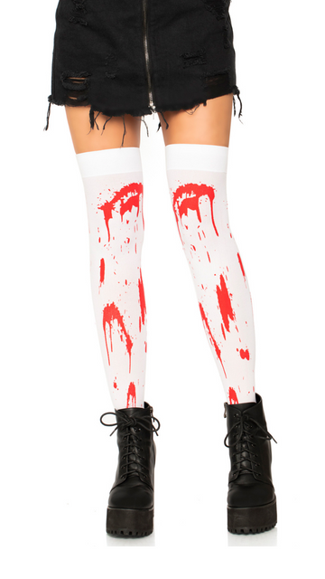Rhea Zombie Thigh High Stockings - SoulofHalloween
