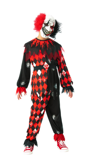 Scary Clown Kids Costume with Mask - SoulofHalloween