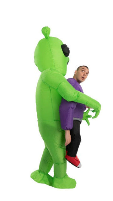 Area 51 Alien Caught Me Full Body Inflatable Costume - SoulofHalloween