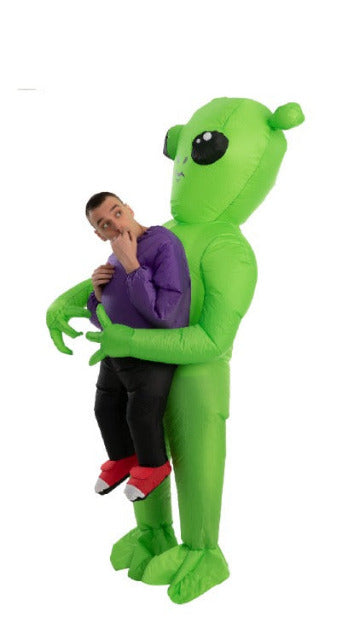 Area 51 Alien Caught Me Full Body Inflatable Costume - SoulofHalloween