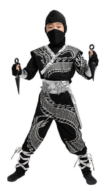 Silver Ninja Dragon Costumes - Child - SoulofHalloween