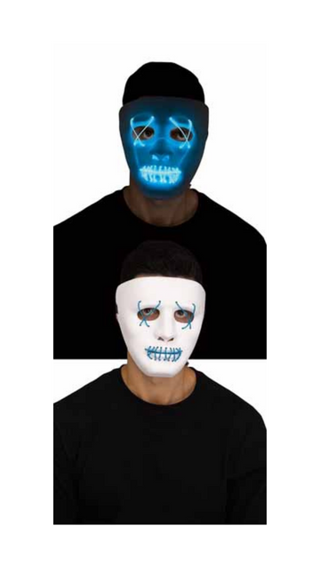 Illumo White Mask With Blue String