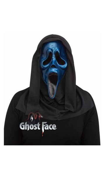 Metallic Ghost Face Masks - Blue