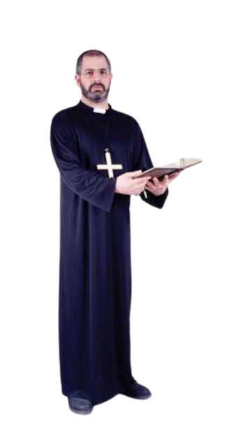 Priest Costume One Size 6' UP TO 200LBS