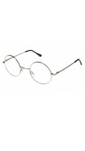 Round Glasses Silver Clear Lense MIN.3