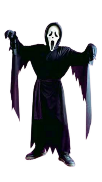 Scream Costume With Mask Childs One Size