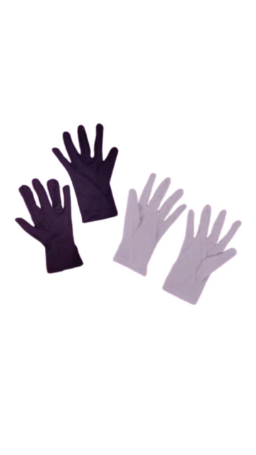 Gloves Black Nylon Fun World PKGD