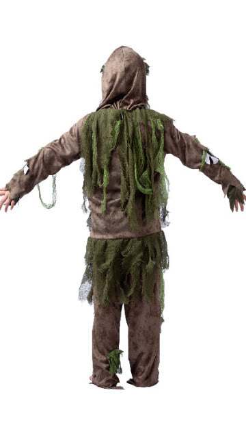 Green Swamp Zombie Costume For Role Play Cosplay- Child - SoulofHalloween