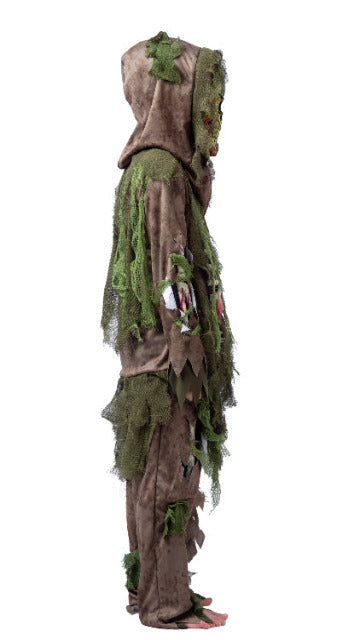 Green Swamp Zombie Costume For Role Play Cosplay- Child - SoulofHalloween